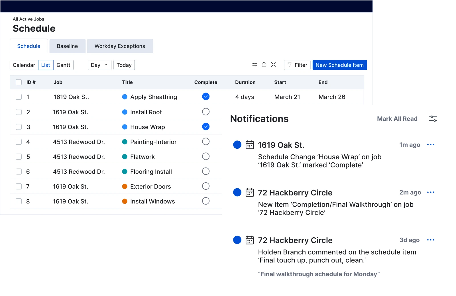 Buildertrend screenshot 1